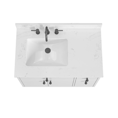 Paisley 36 in. Single Sink Wall-Hung Bathroom Vanity with Optional Base