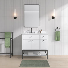 Paisley 36 in. Single Sink Wall-Hung Bathroom Vanity with Optional Base