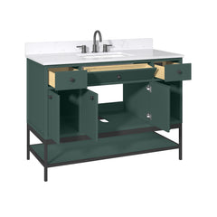 Paisley 48 in. Single Sink Wall-Hung Bathroom Vanity with Optional Base