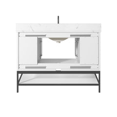 Paisley 48 in. Single Sink Wall-Hung Bathroom Vanity with Optional Base