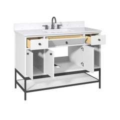 Paisley 48 in. Single Sink Wall-Hung Bathroom Vanity with Optional Base