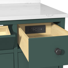 Paisley 60 in. Double Sink Wall-Hung Bathroom Vanity with Optional Base