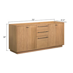 Parker 72 in. Double Sink Bathroom Vanity