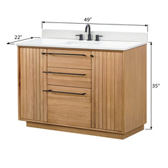 Parker 48 in. Single Sink Bathroom Vanity