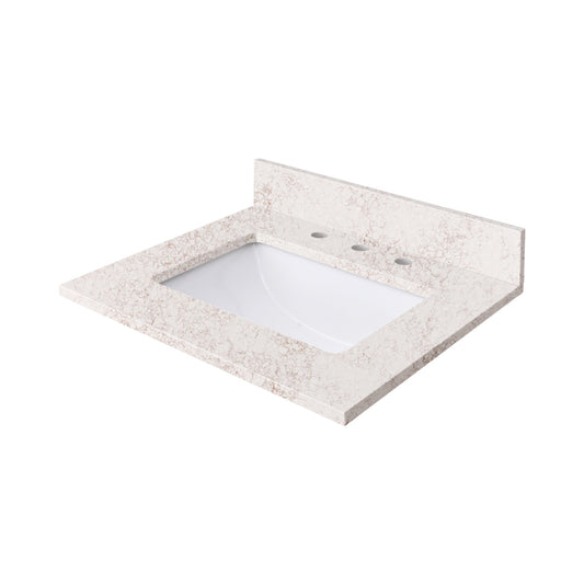 Alluring Quartz Top with Single Rectangular Sink