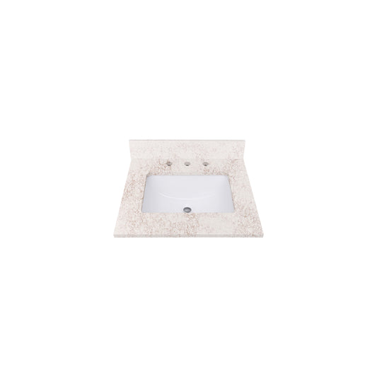 Alluring Quartz Top with Single Rectangular Sink