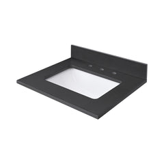 Ural Gray Quartz Top with Single Rectangular Sink