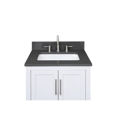 Lotte Radianz Ural Gray Quartz Top with Rectangular Sink