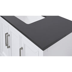Ural Gray Quartz Top with Single Rectangular Sink