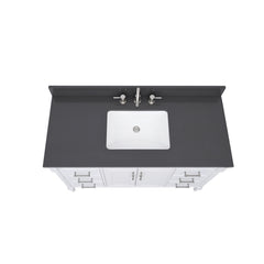 Ural Gray Quartz Top with Single Rectangular Sink