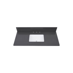 Ural Gray Quartz Top with Single Rectangular Sink