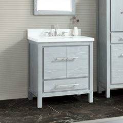 Riley 30 in. Single Sink Bathroom Vanity with Top