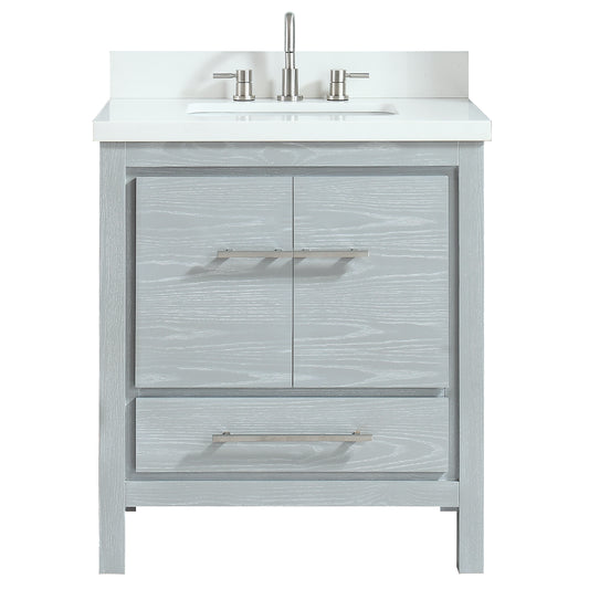 Riley 30 in. Single Sink Bathroom Vanity with Top
