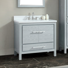 Riley 36 in. Single Sink Bathroom Vanity with Top