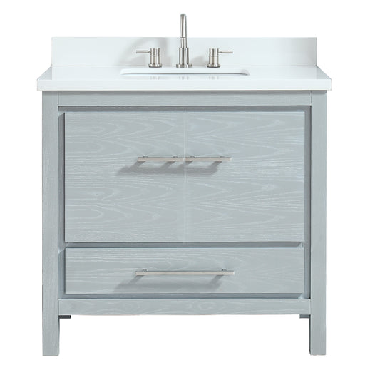 Riley 36 in. Single Sink Bathroom Vanity with Top