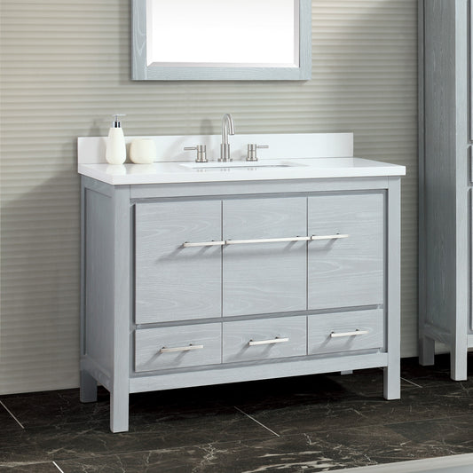 Riley 42 in. Single Sink Bathroom Vanity with Top