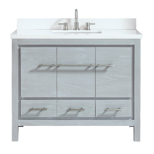Riley 42 in. Single Sink Bathroom Vanity with Top