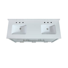 Riley 60 in. Double Sink Bathroom Vanity with Top