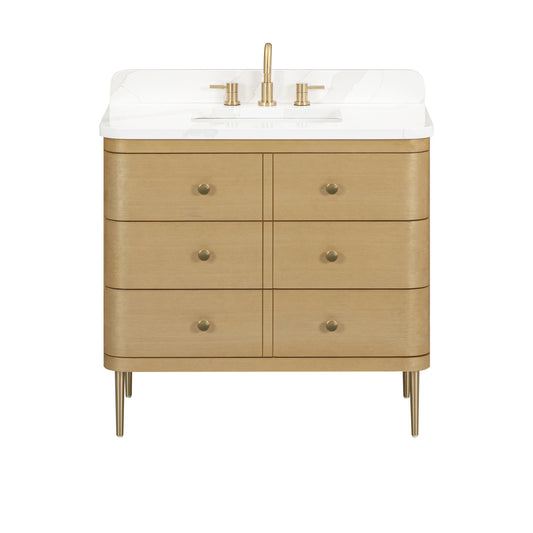 Serena 36 in. Single Sink Bathroom Vanity with Dual Mount Option