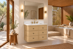 Serena 36 in. Single Sink Bathroom Vanity with Dual Mount Option