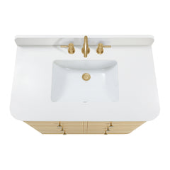 Serena 36 in. Single Sink Bathroom Vanity with Dual Mount Option