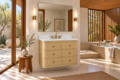 Serena 36 in. Single Sink Bathroom Vanity with Dual Mount Option