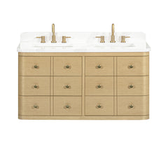 Serena 48 in. Double Sink Bathroom Vanity with Dual Mount Option