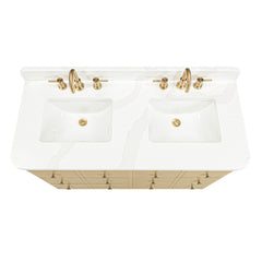 Serena 48 in. Double Sink Bathroom Vanity with Dual Mount Option
