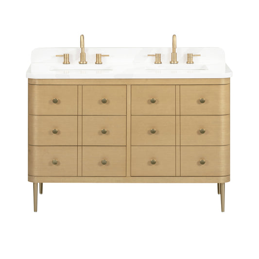 Serena 48 in. Double Sink Bathroom Vanity with Dual Mount Option