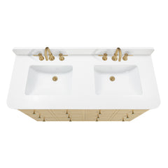Serena 48 in. Double Sink Bathroom Vanity with Dual Mount Option