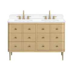 Serena 48 in. Double Sink Bathroom Vanity with Dual Mount Option
