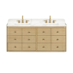 Serena 60 in. Double Sink Bathroom Vanity with Dual Mount Option