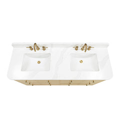 Serena 60 in. Double Sink Bathroom Vanity with Dual Mount Option