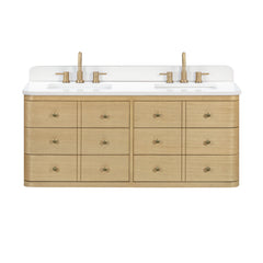 Serena 60 in. Double Sink Bathroom Vanity with Dual Mount Option
