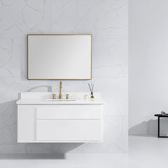 Sonoma 39 in. Bathroom Mirror with Stainless Steel Metal Frame