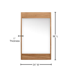Harper Collection Mirror with Teak Frame