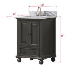 Thompson 24 in. Single Sink Bathroom Vanity