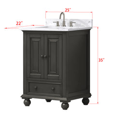 Thompson 24 in. Single Sink Bathroom Vanity