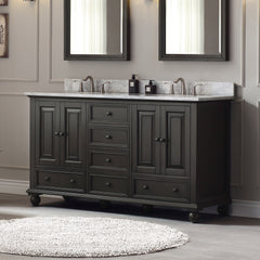 Thompson 60 in. Double Sink Bathroom Vanity