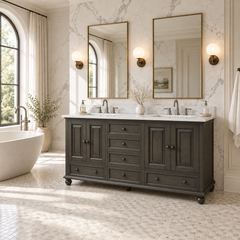 Thompson 60 in. Double Sink Bathroom Vanity