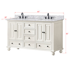 Thompson 60 in. Double Sink Bathroom Vanity