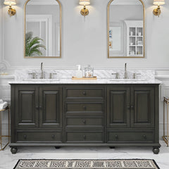 Thompson 72 in. Double Sink Bathroom Vanity