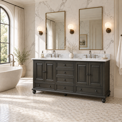 Thompson 72 in. Double Sink Bathroom Vanity