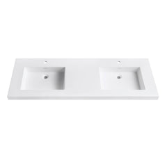 VersaStone Solid Surface Vanity Top with Integrated Bowl in Matte White