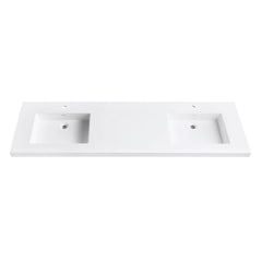 VersaStone Solid Surface Vanity Top with Integrated Bowl in Matte White