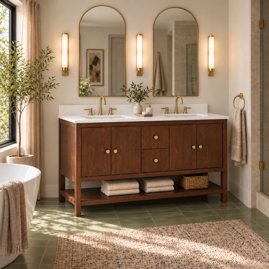 Zoe 60 in. Double Sink Bathroom Vanity
